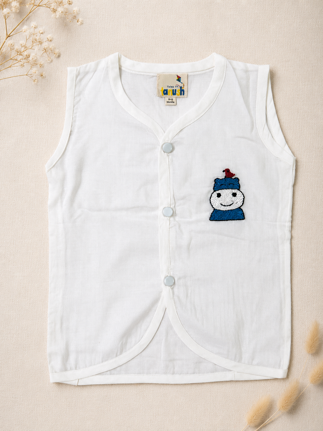 Hippo Hand Embroidered Cotton Modal Jhabla