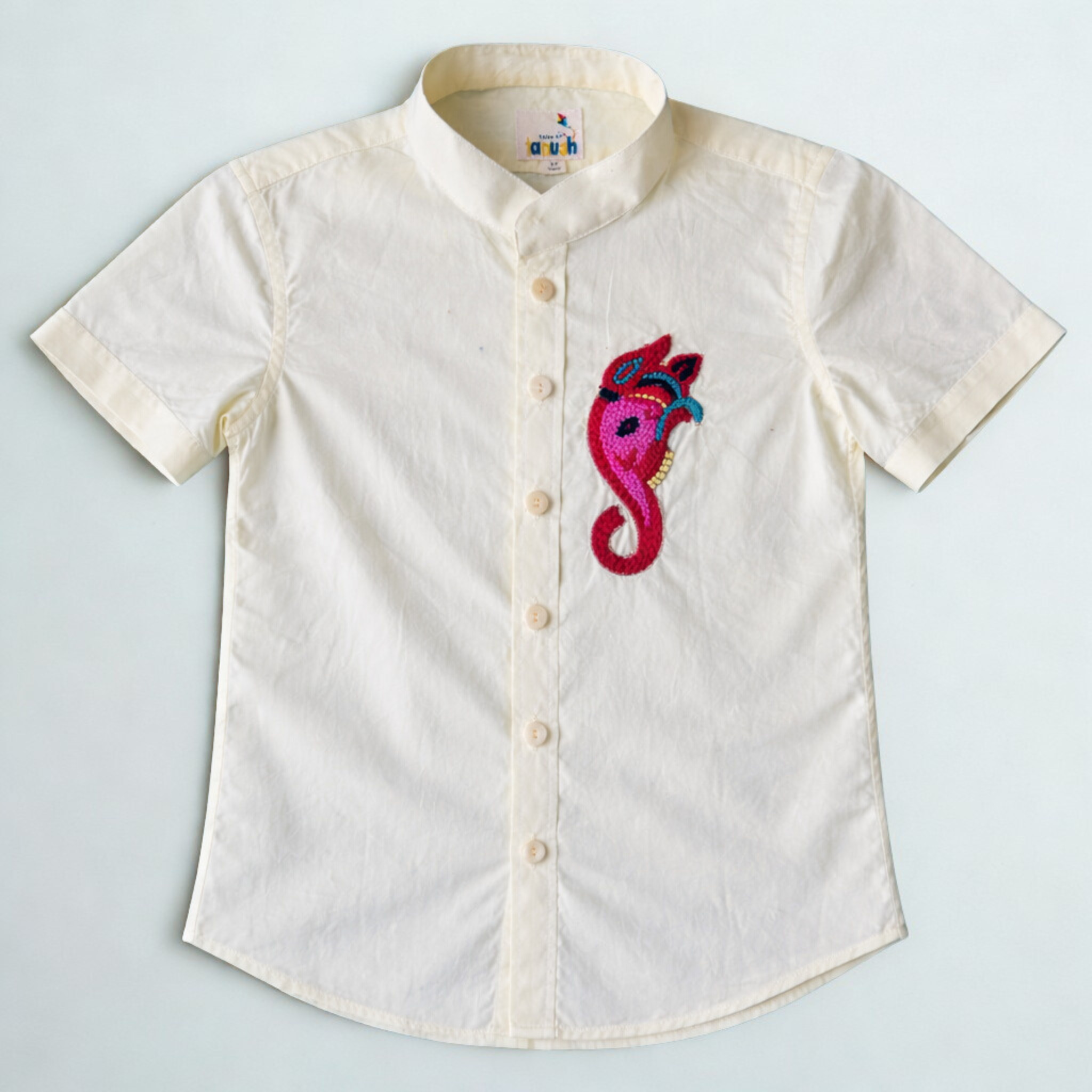 Little Bappa Organic Cotton Hand Embroidered Shirt