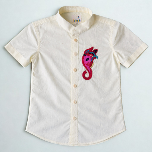 Little Bappa Organic Cotton Hand Embroidered Shirt