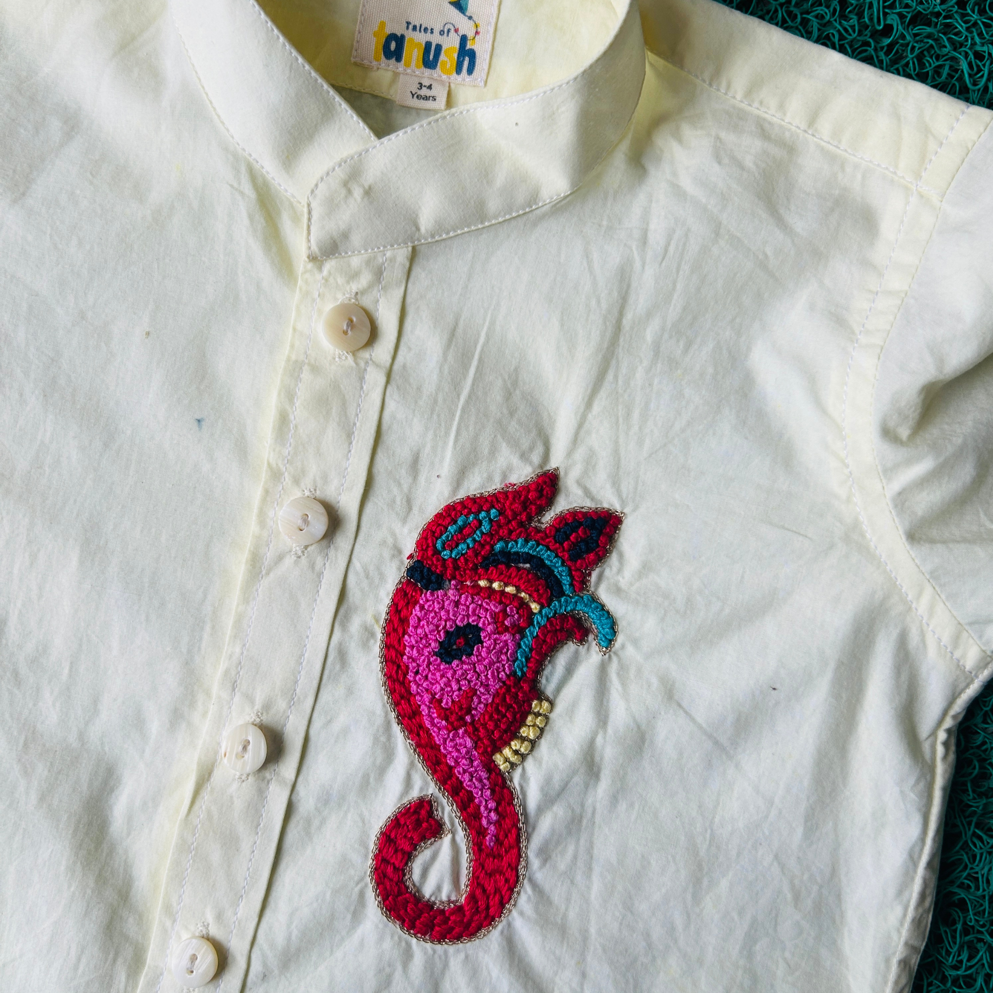 Little Bappa Organic Cotton Hand Embroidered Shirt