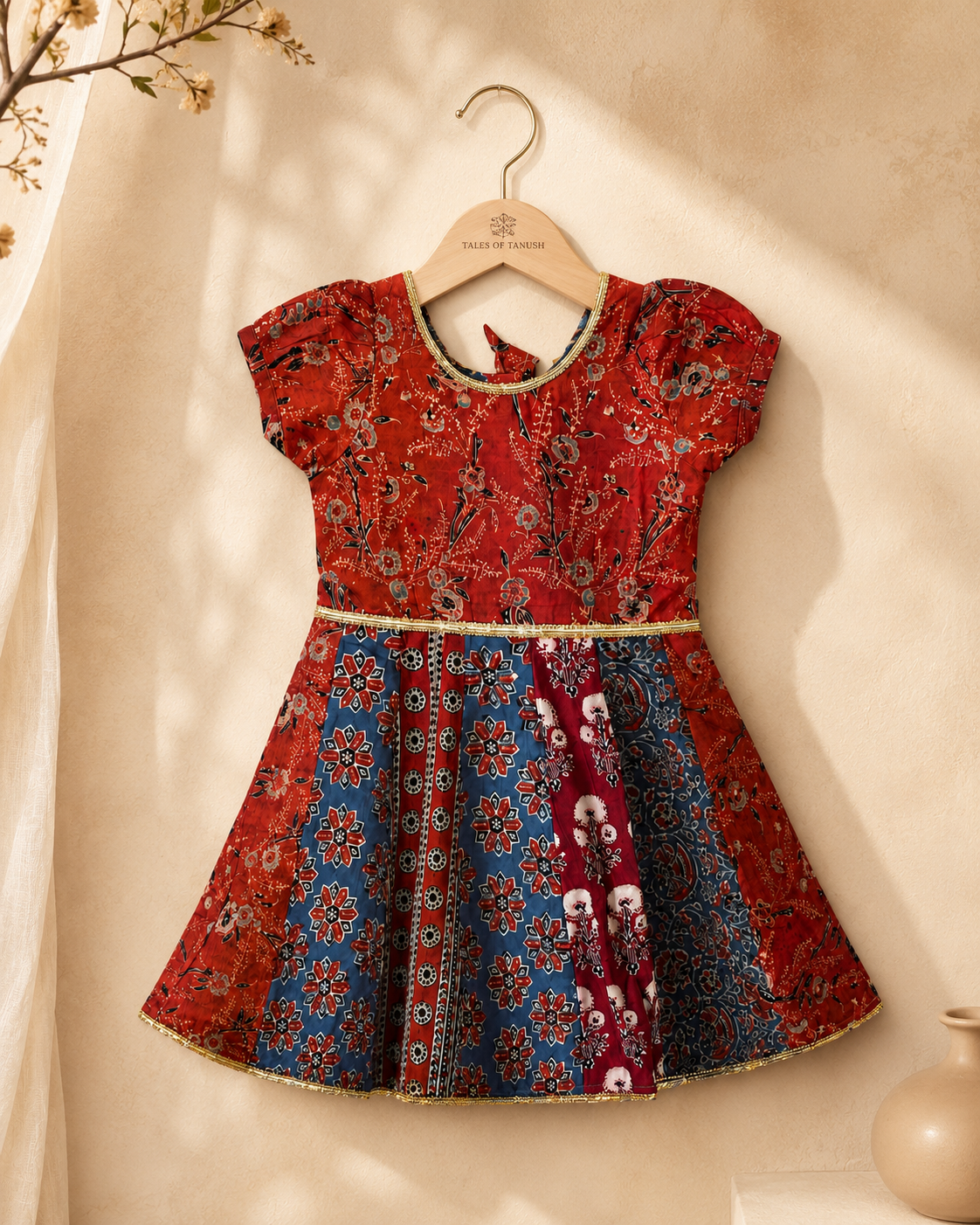 Ajrakh Mosaic Organic Cotton Dress