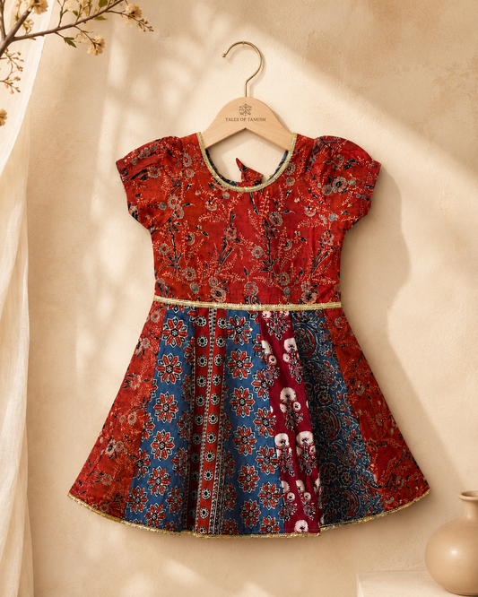 Ajrakh Mosaic Organic Cotton Dress