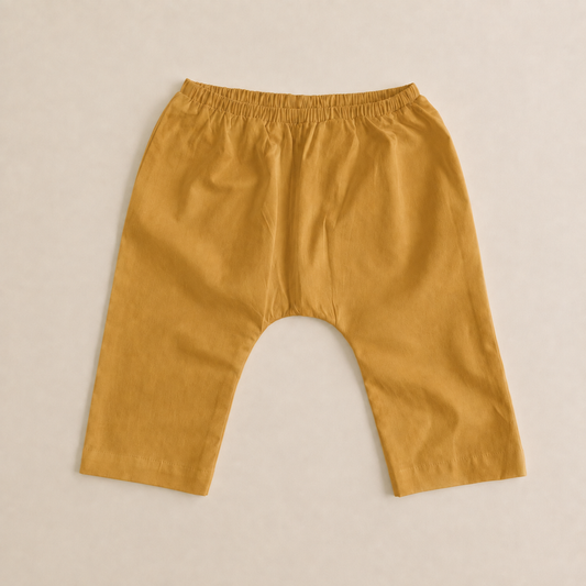 Unisex Cotton Modal Diaper Pant - Mustard Yellow