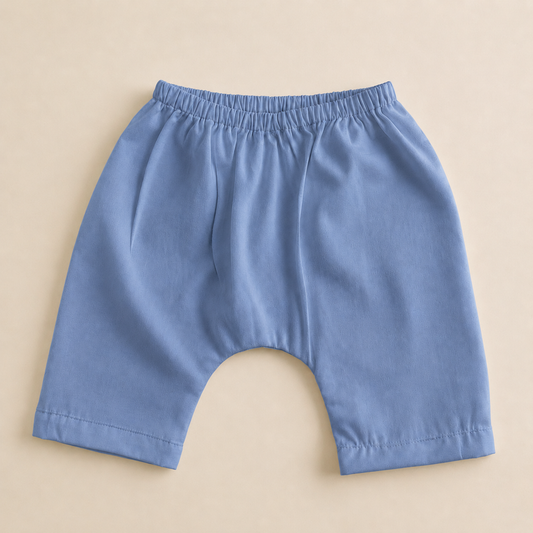 Unisex Cotton Modal Diaper Short - Dusty Blue