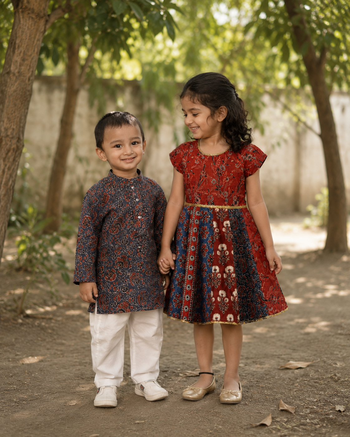 Mosaic & Neel Kamal Organic Cotton Sibling Set