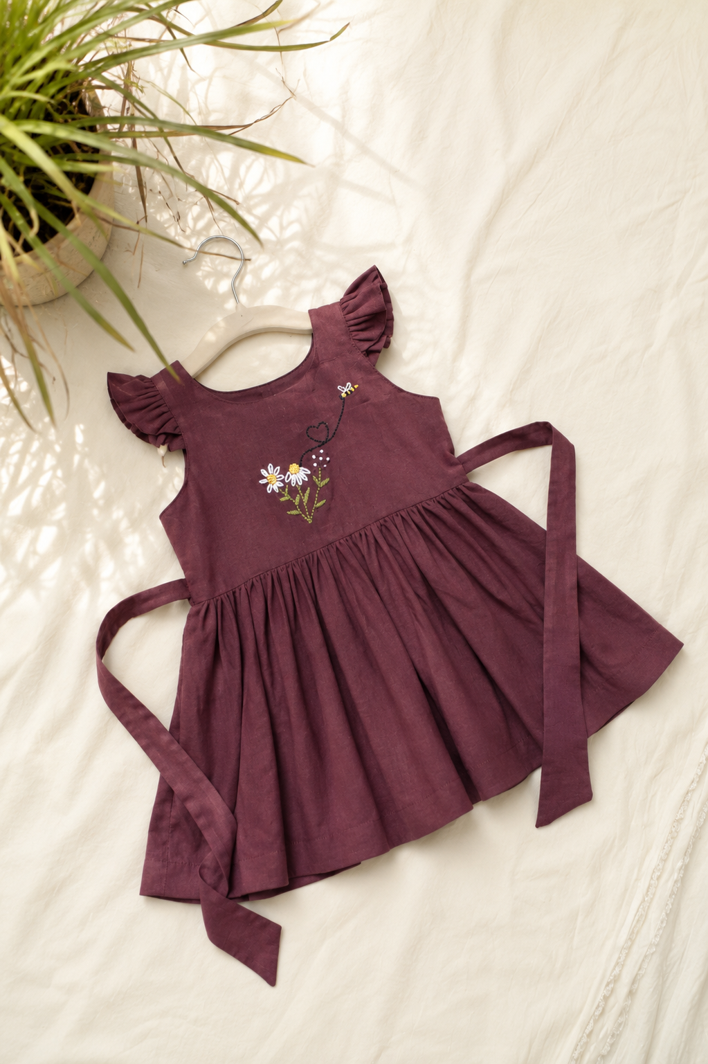 Daisy Trail Hand-Embroidered Dress