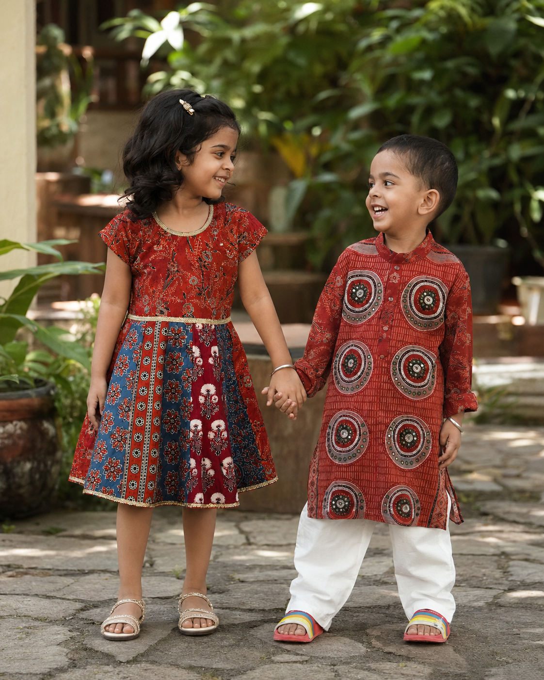 Mosaic & Mandala Organic Cotton Sibling Set