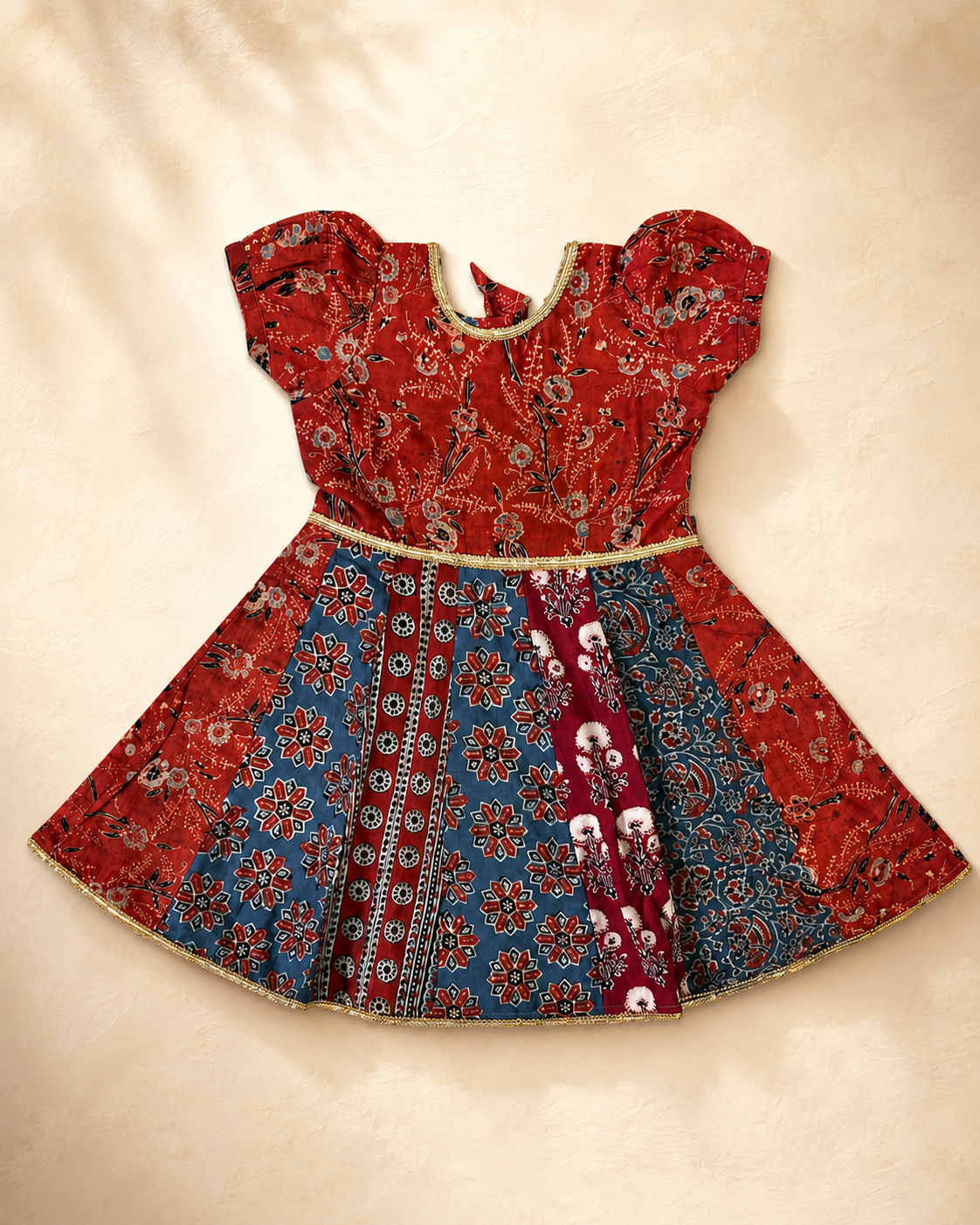 Ajrakh Mosaic Organic Cotton Dress