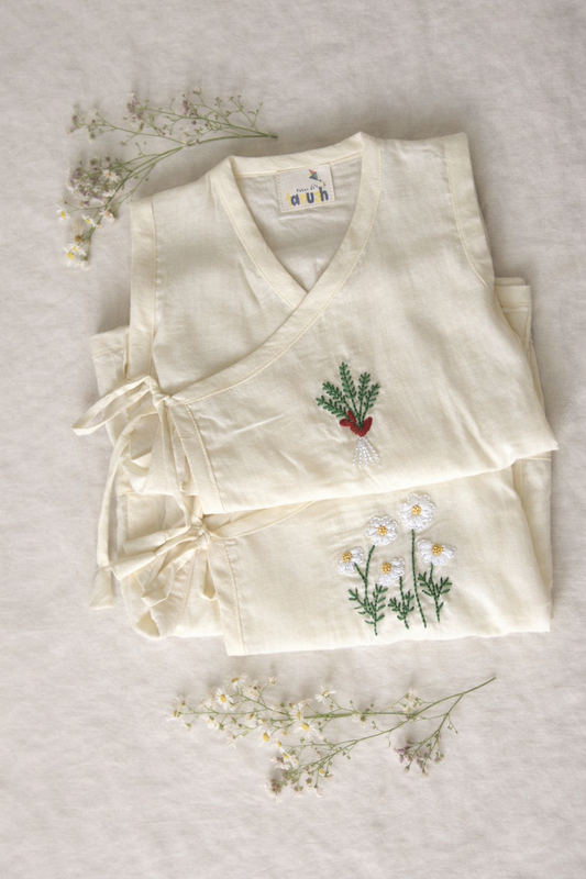 Wild Beginnings Hand Embroidered Jhabla Bundle
