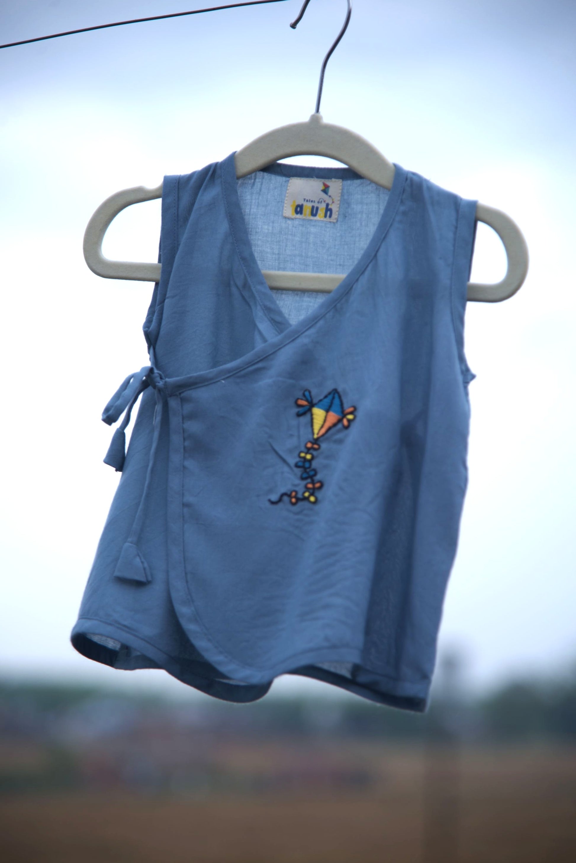 Little Journeys Hand Embroidered Cotton Modal Jhabla Bundle