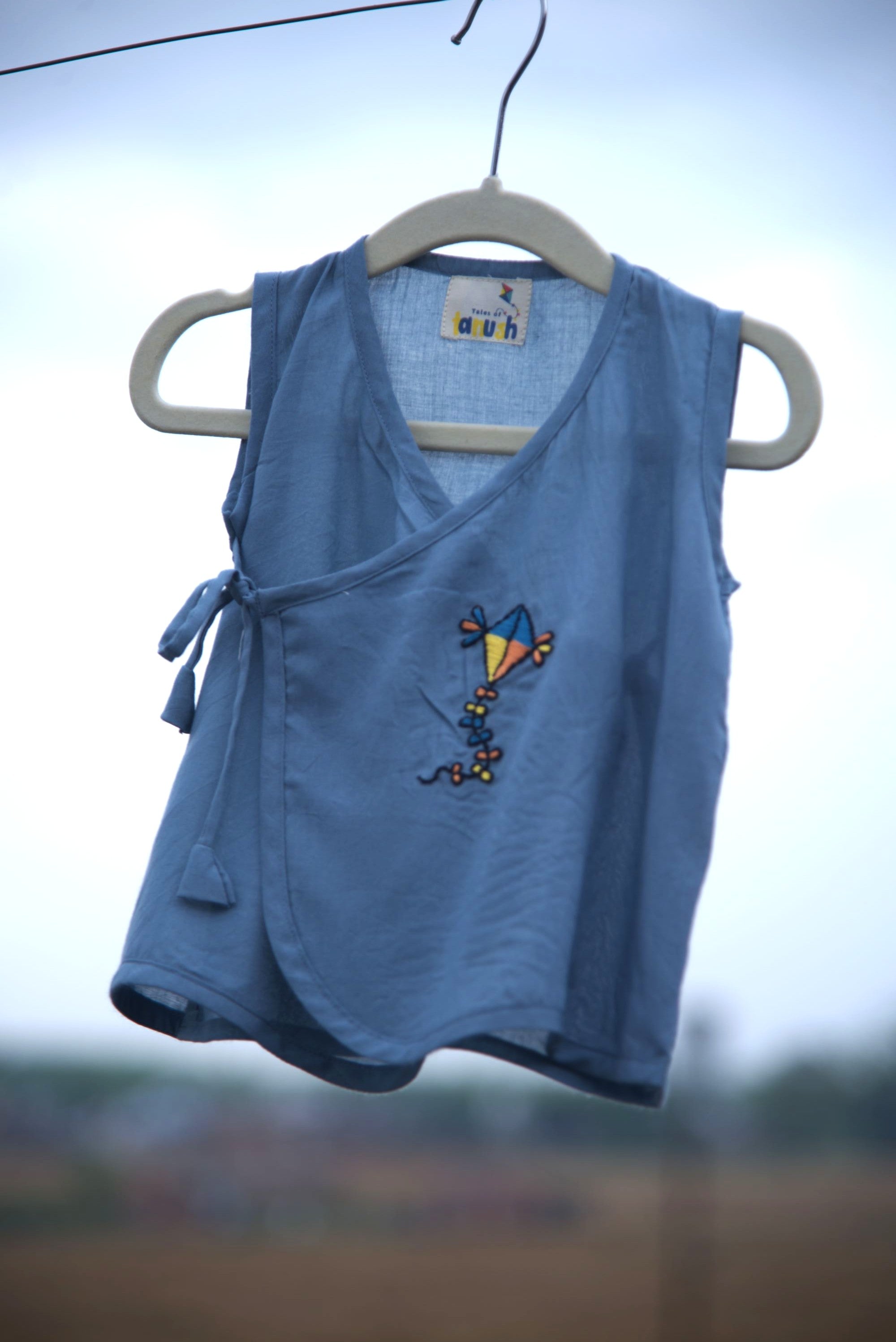 Little Journeys Hand Embroidered Cotton Modal Jhabla Bundle
