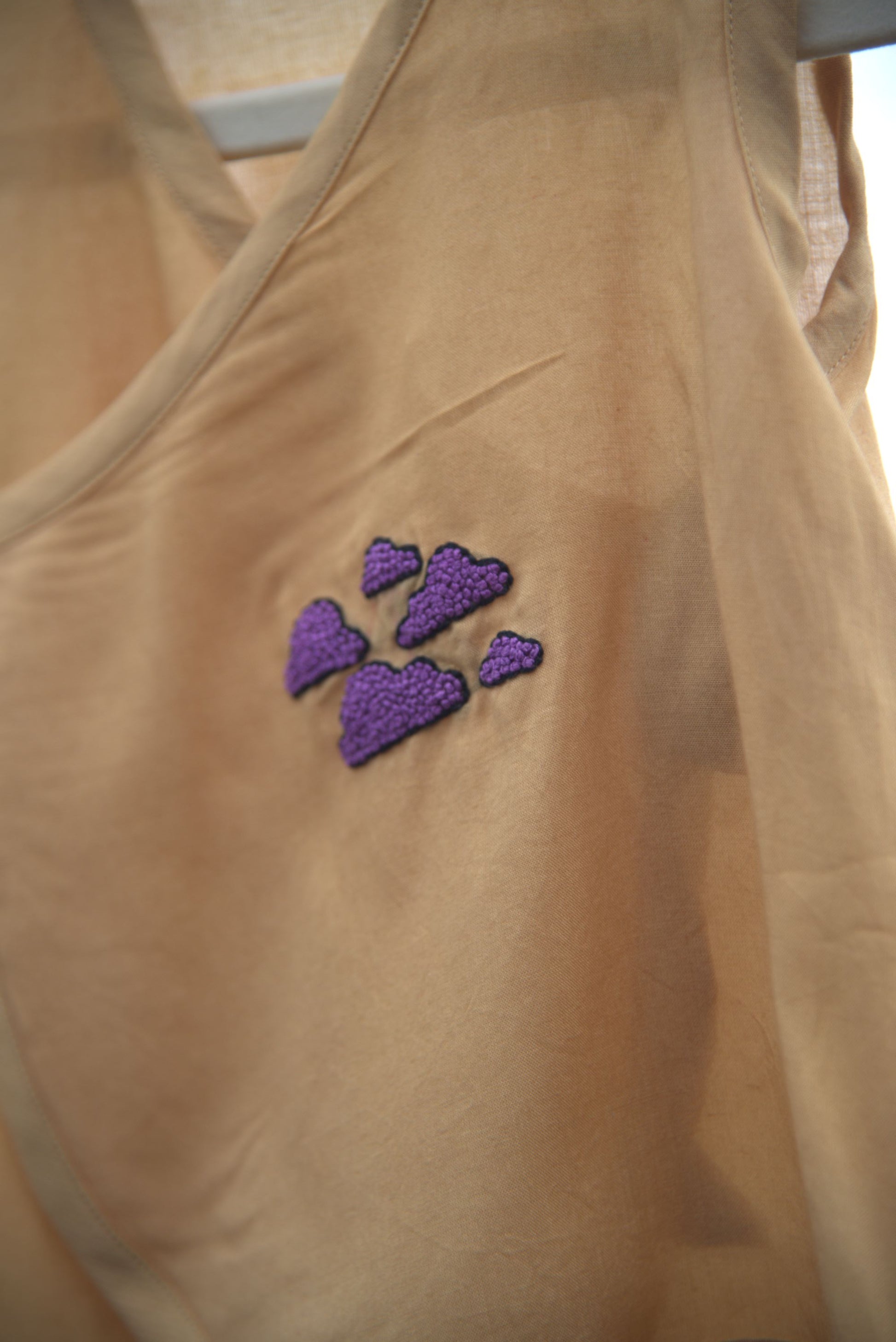 Cloud Parade Hand Embroidered Cotton Modal Jhabla