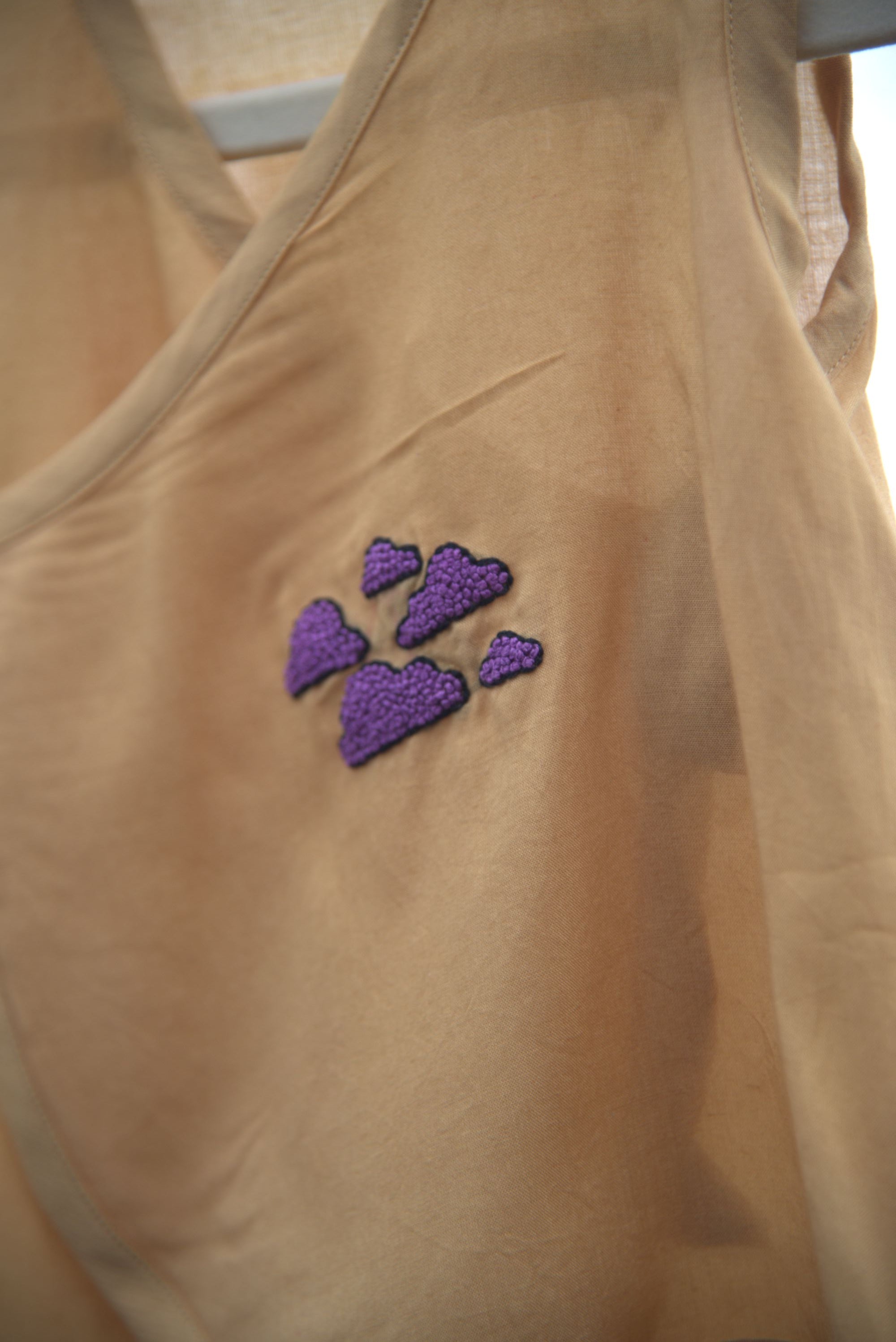 Cloud Parade Hand Embroidered Cotton Modal Jhabla