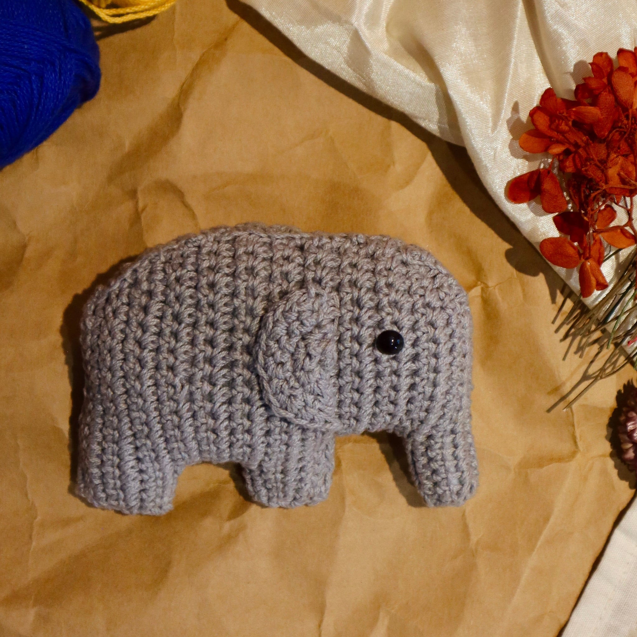 Baby Elephant Crochet Toy