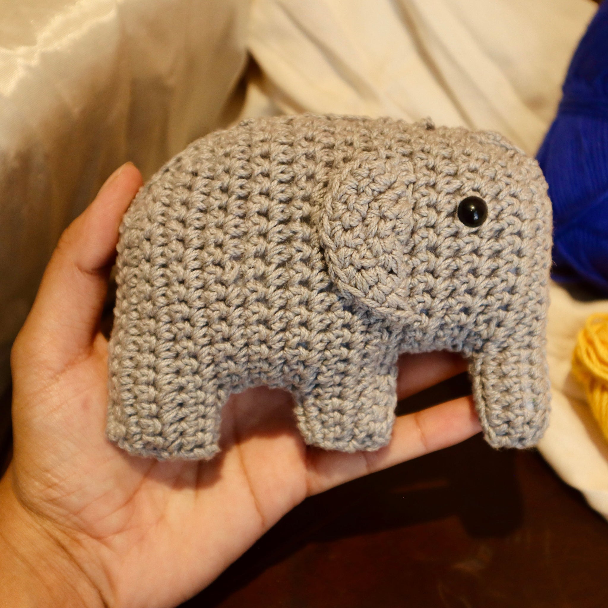 Baby Elephant Crochet Toy