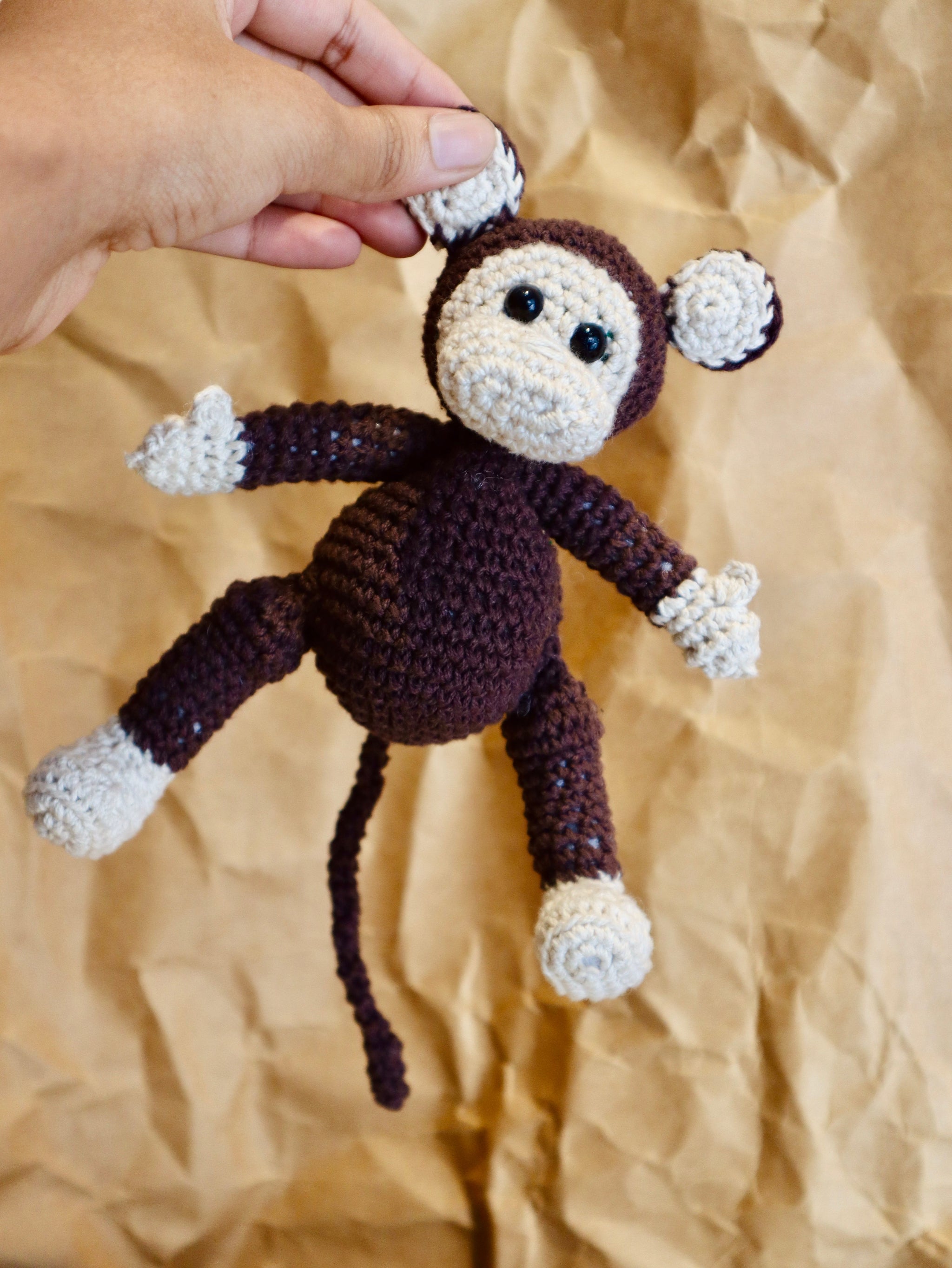 Minku Monkey Crochet Toy