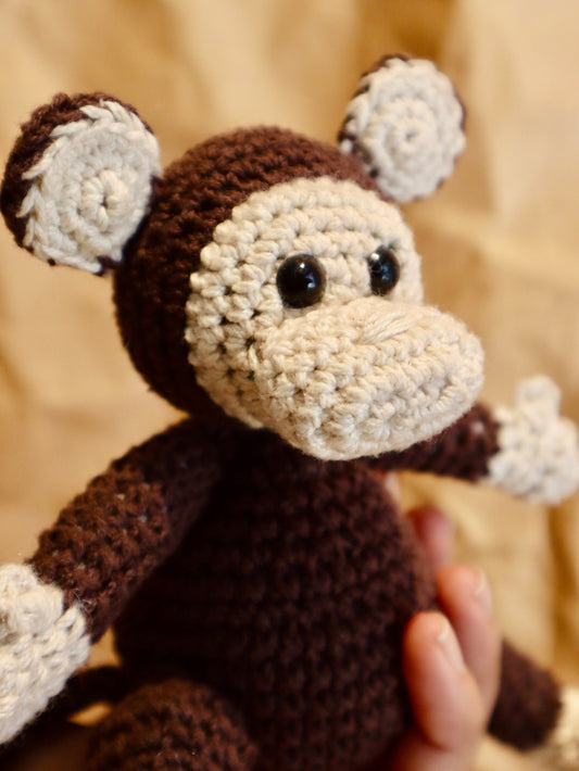 Minku Monkey Crochet Toy
