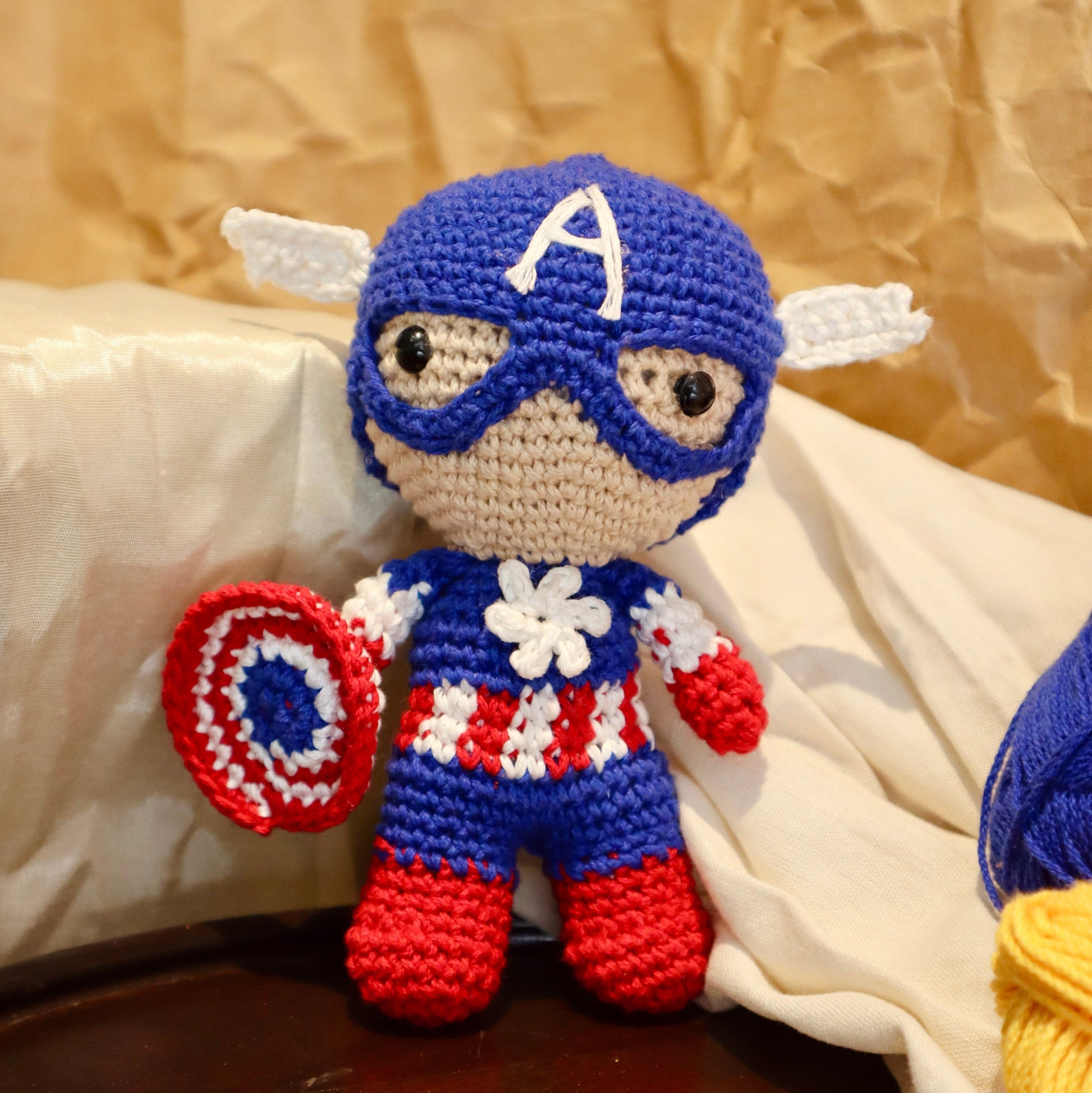 Captain America Crochet Toy