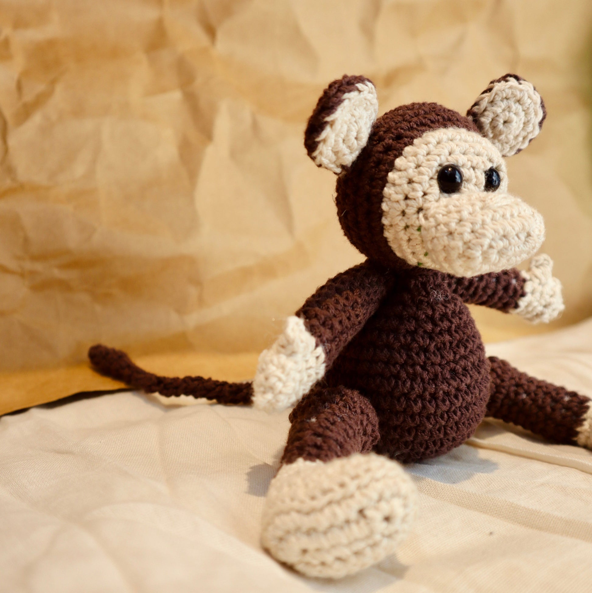 Minku Monkey Crochet Toy