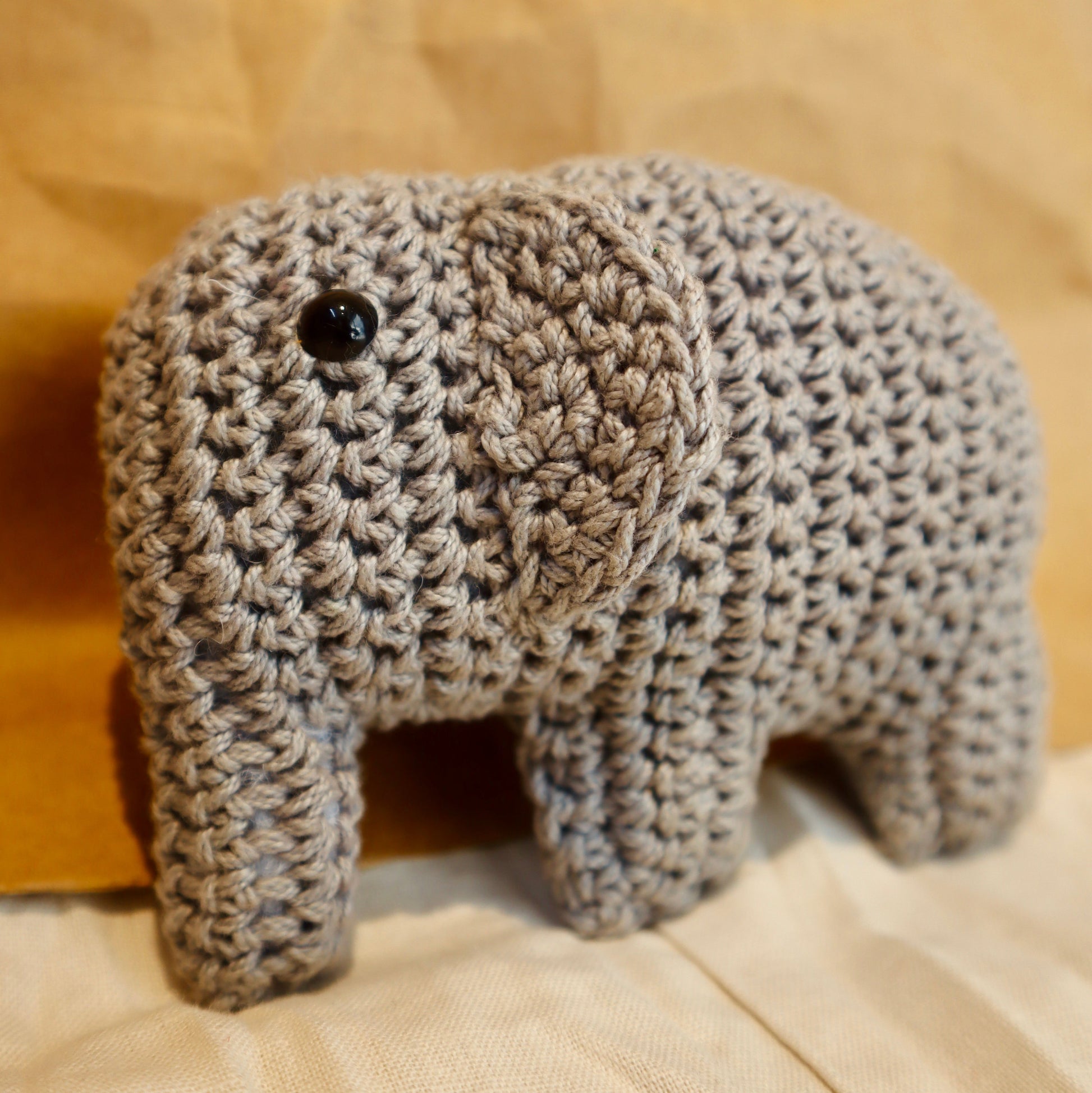 Baby Elephant Crochet Toy