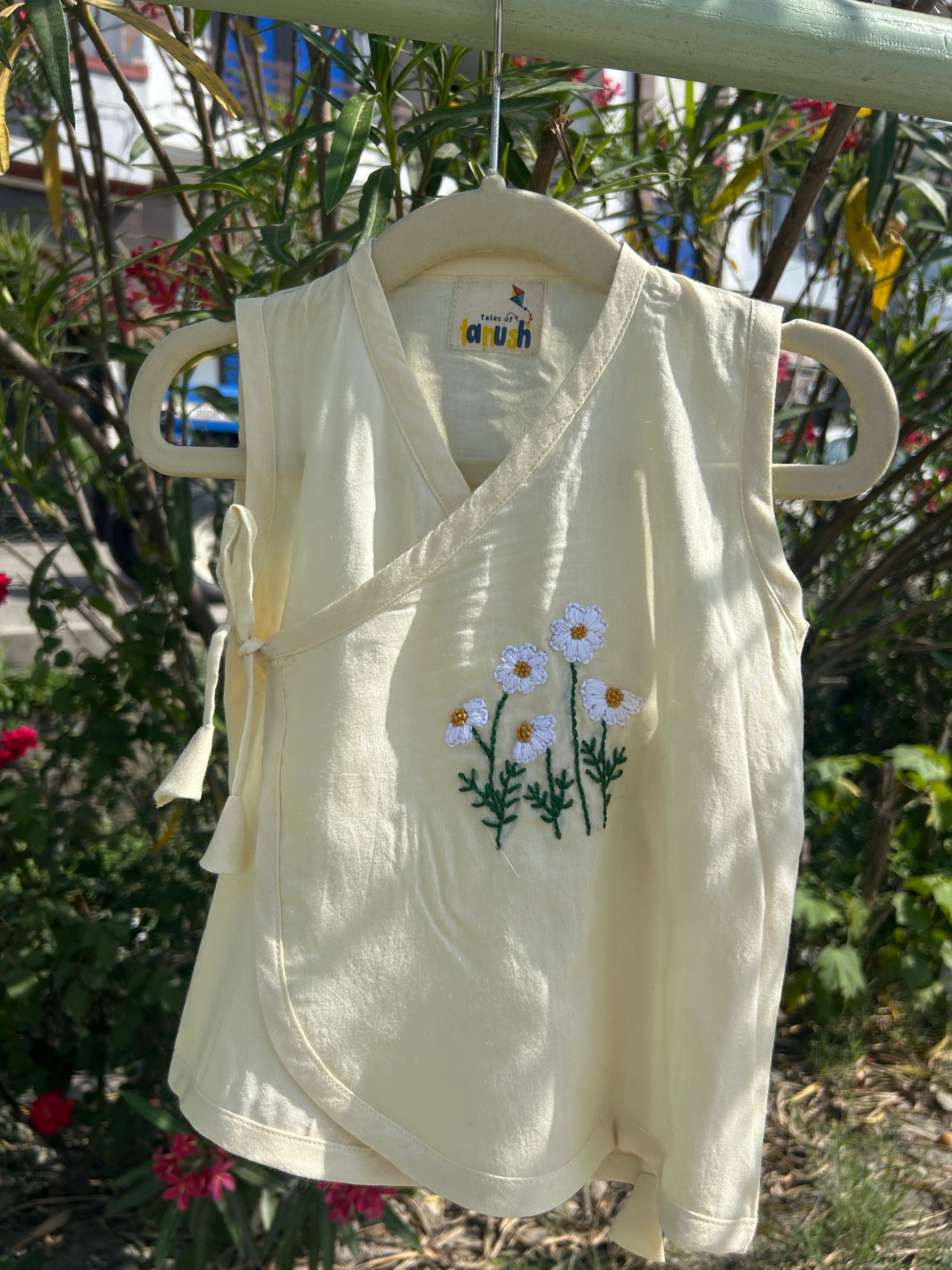 Wildflower Hand Embroidered Cotton Modal Jhabla