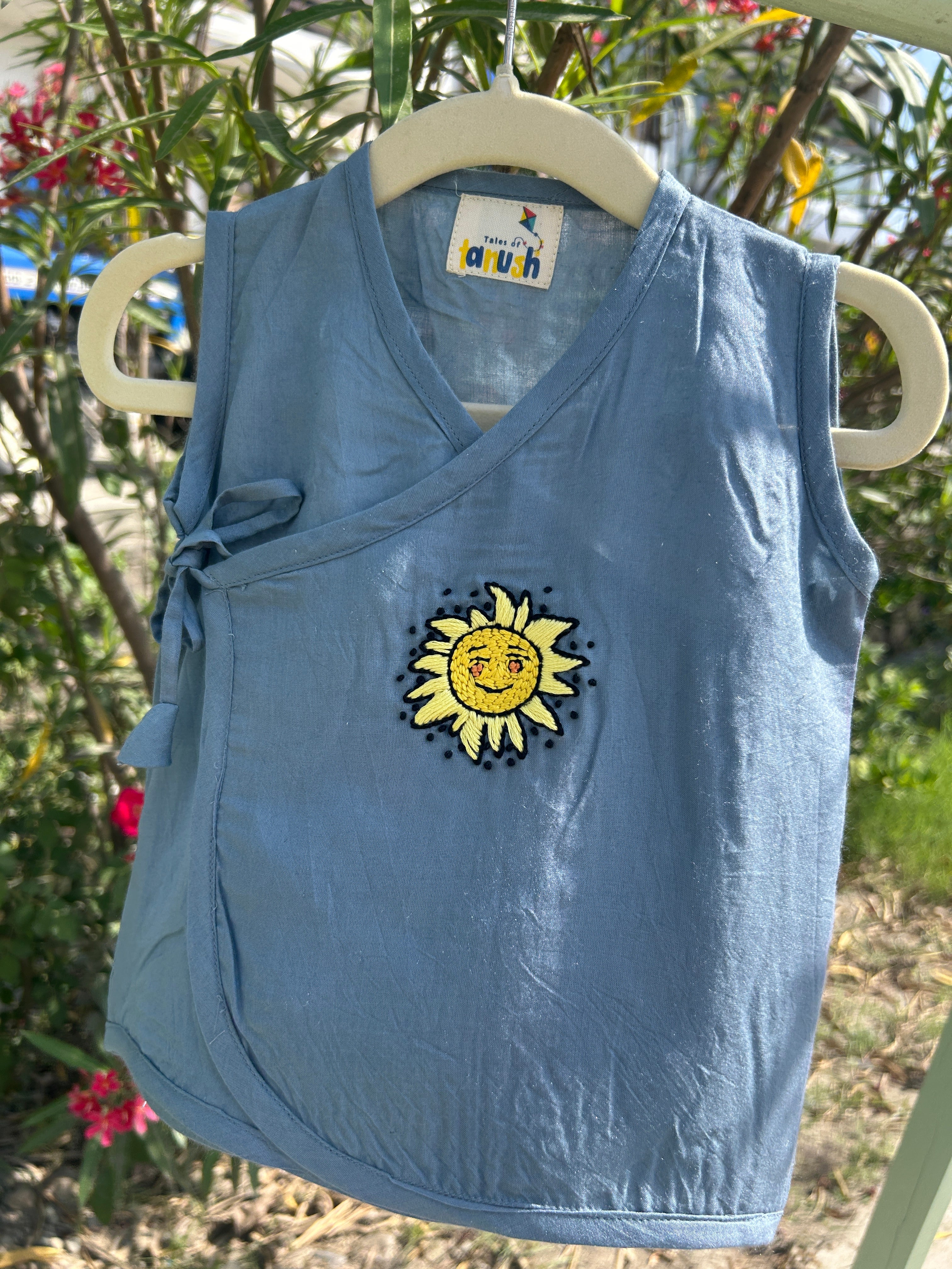 Little Sunshine Hand Embroidery Cotton Modal Jhabla