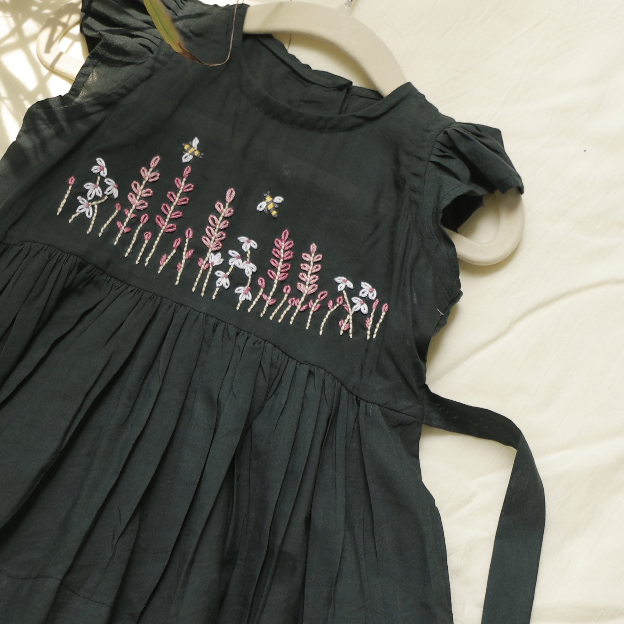 Forest Meadow Hand-Embroidered Dress