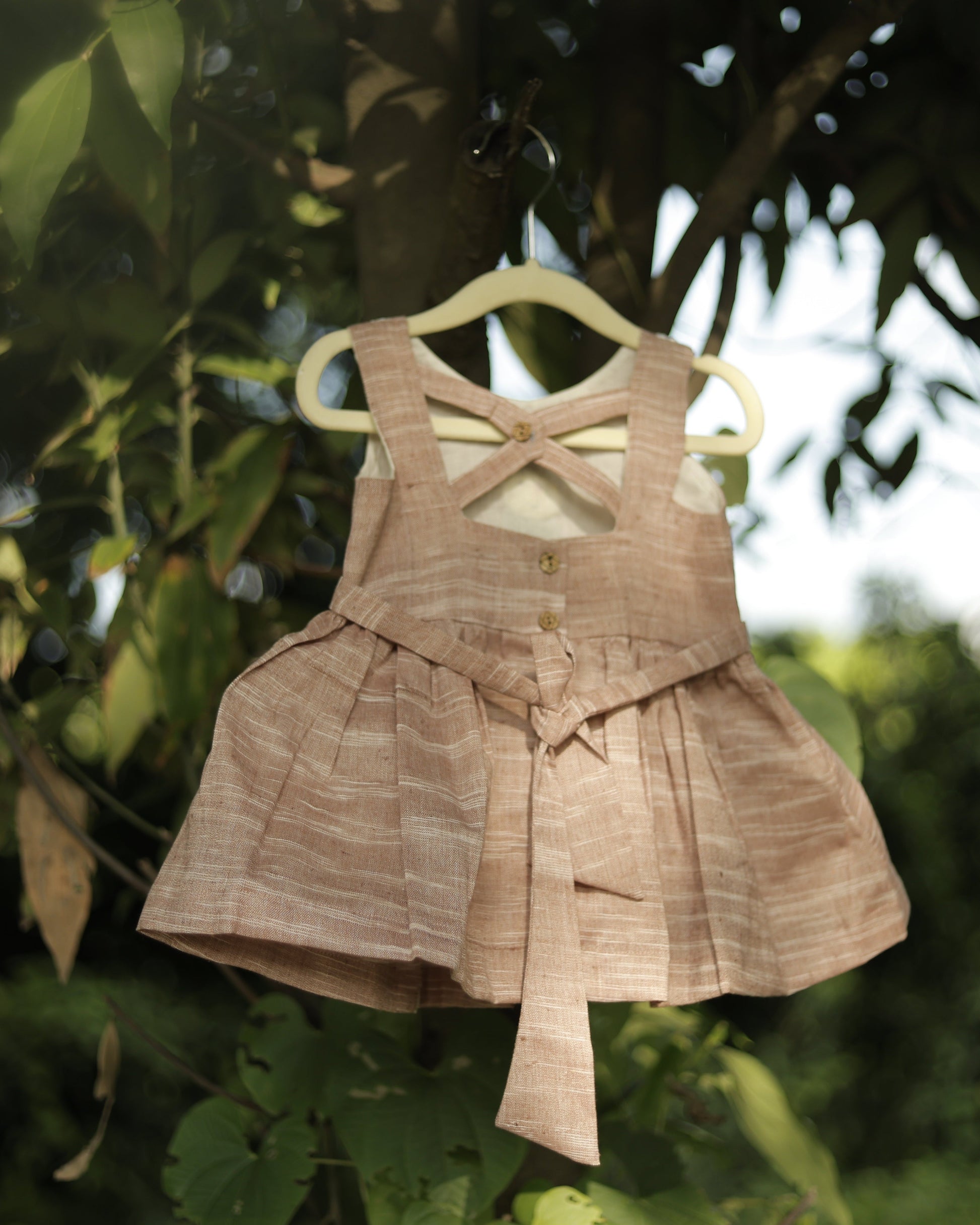 Hippo & Birdie Hand Embroidered Khadi Dress