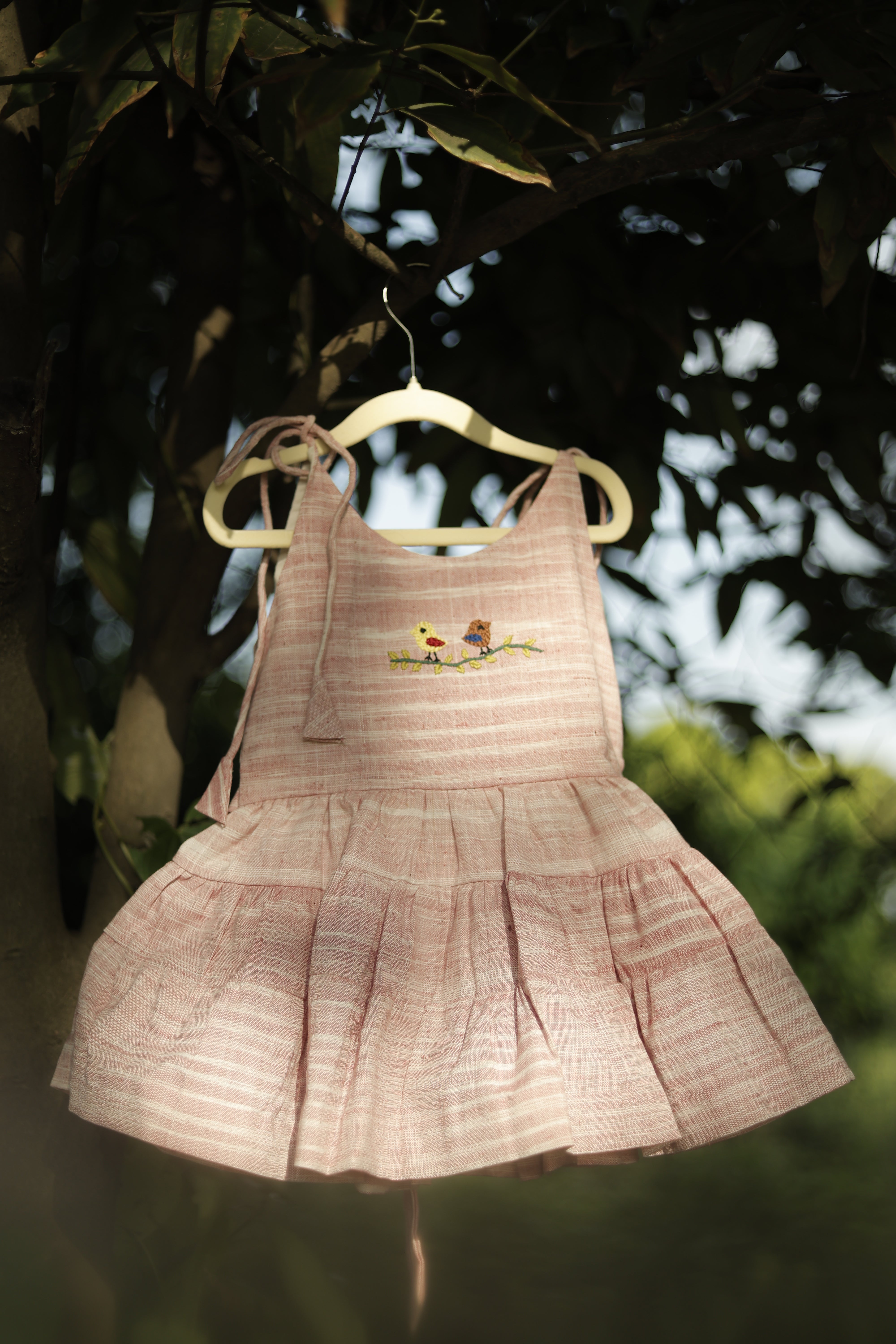 Chiya Hand Embroidered Khadi Dress
