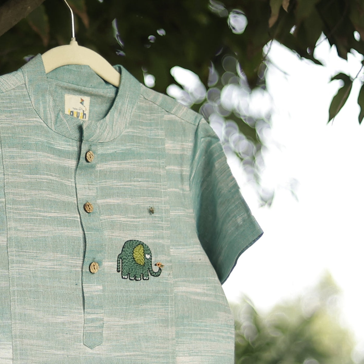 Gentle Giant Hand Embroidered Khadi Shirt