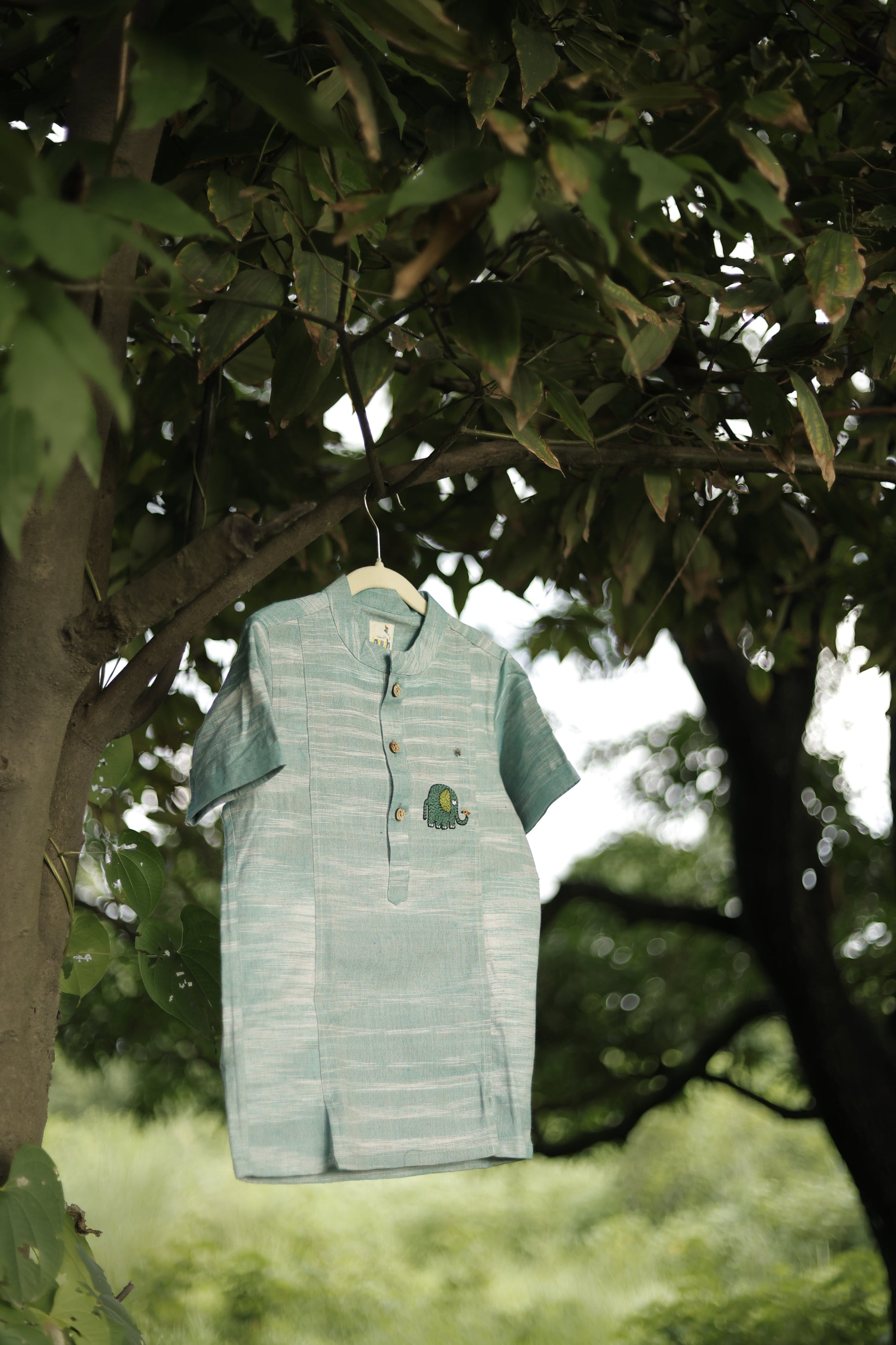 Gentle Giant Hand Embroidered Khadi Shirt