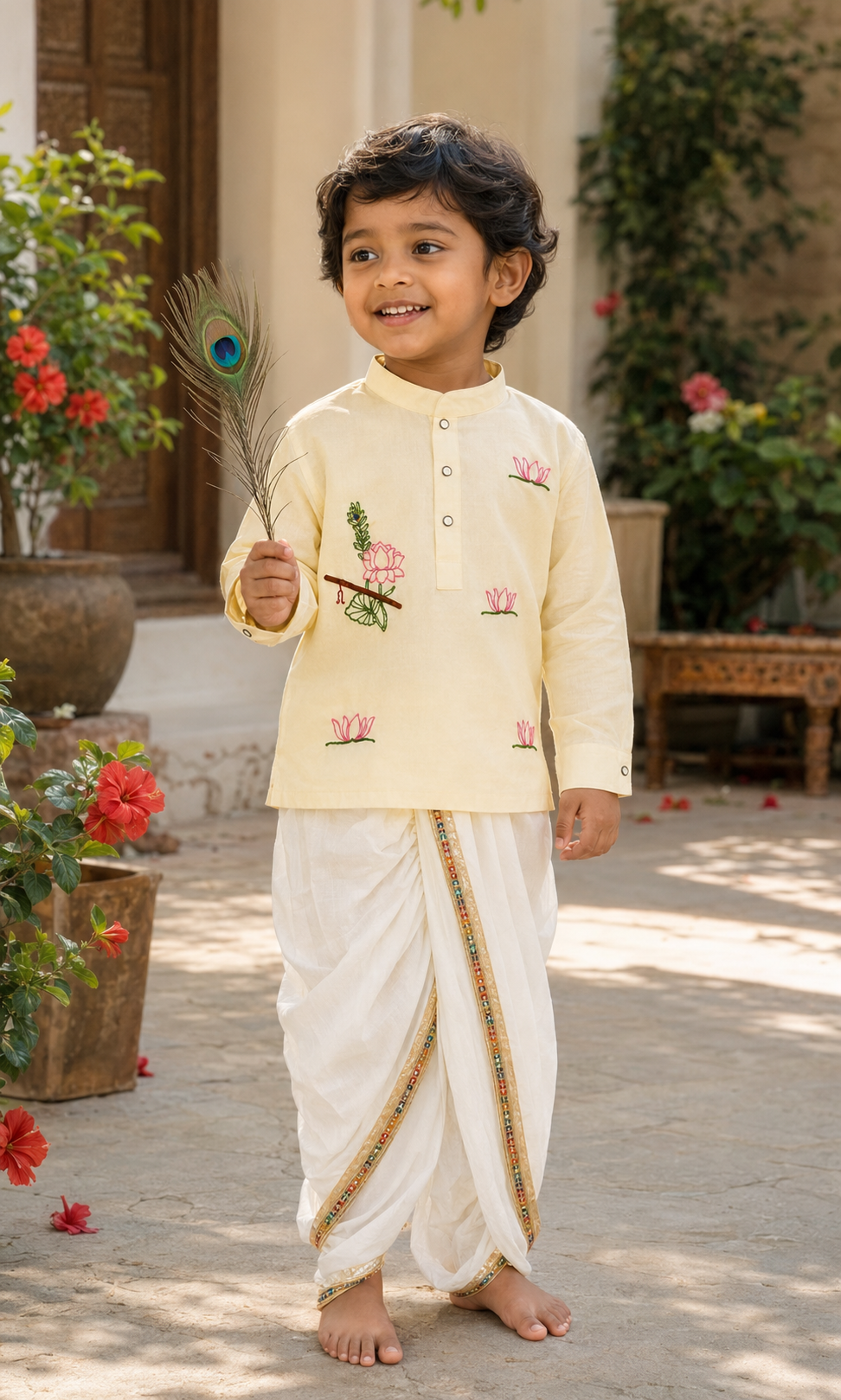 Padma Venu Kurta Shirt & Dhoti Set